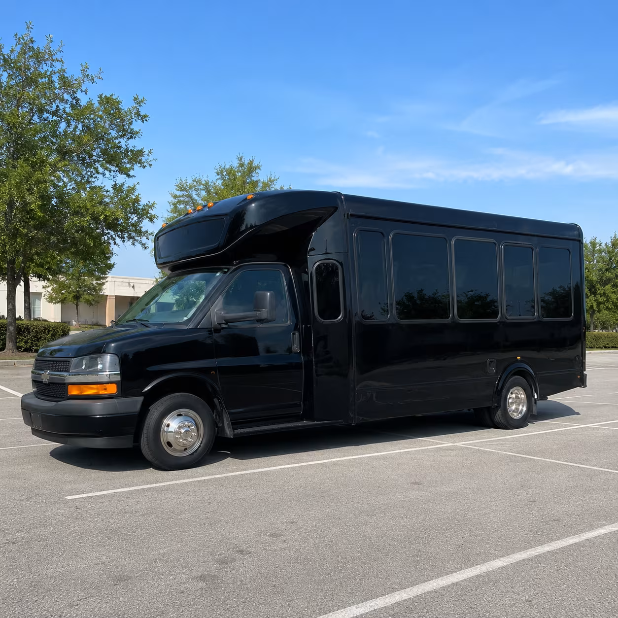 Passenger seating aboard a party bus rental serving Visalia