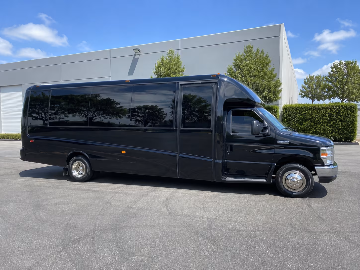 Interior of a party bus rental serving Visalia