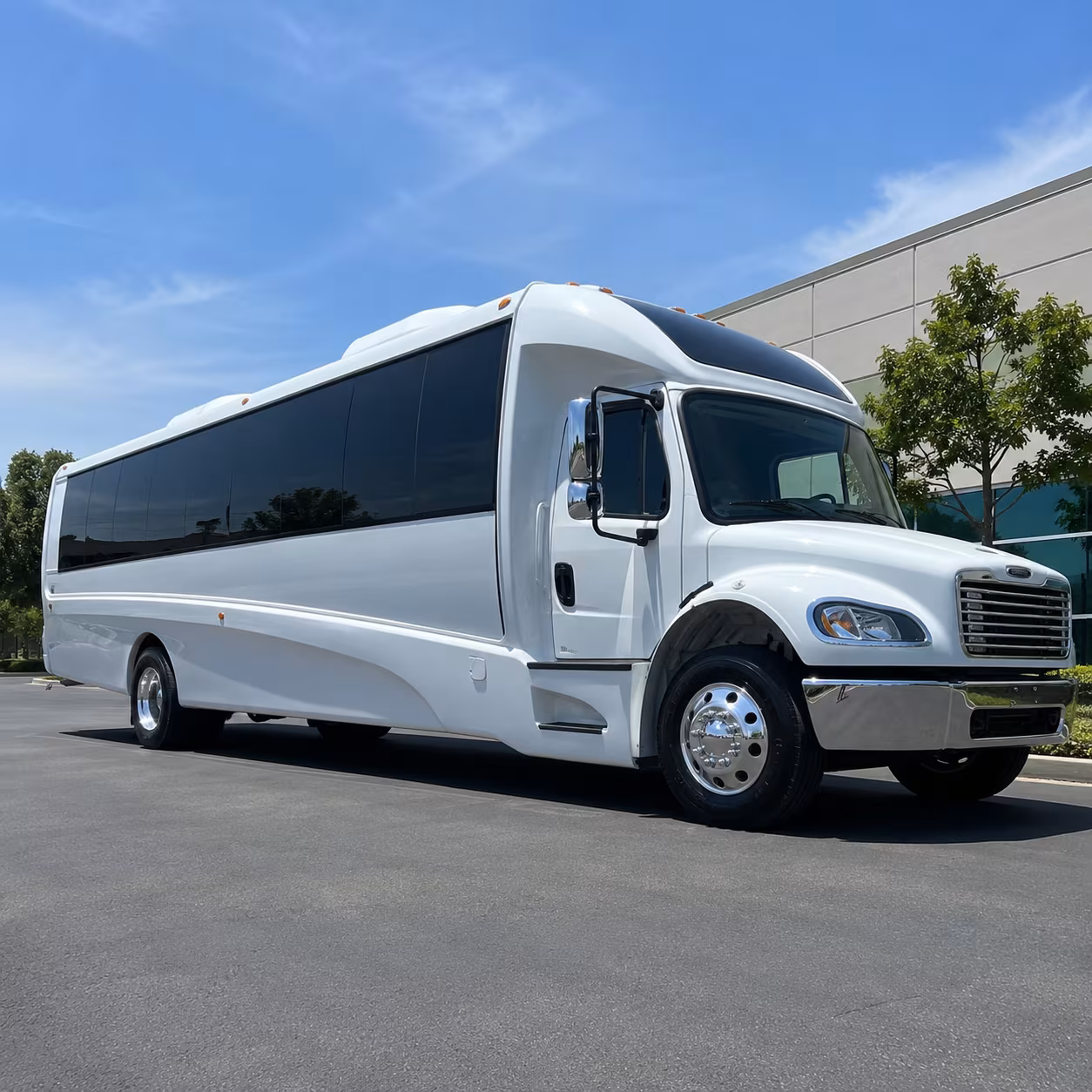 Visalia Airport Shuttle & Transportation party bus exterior