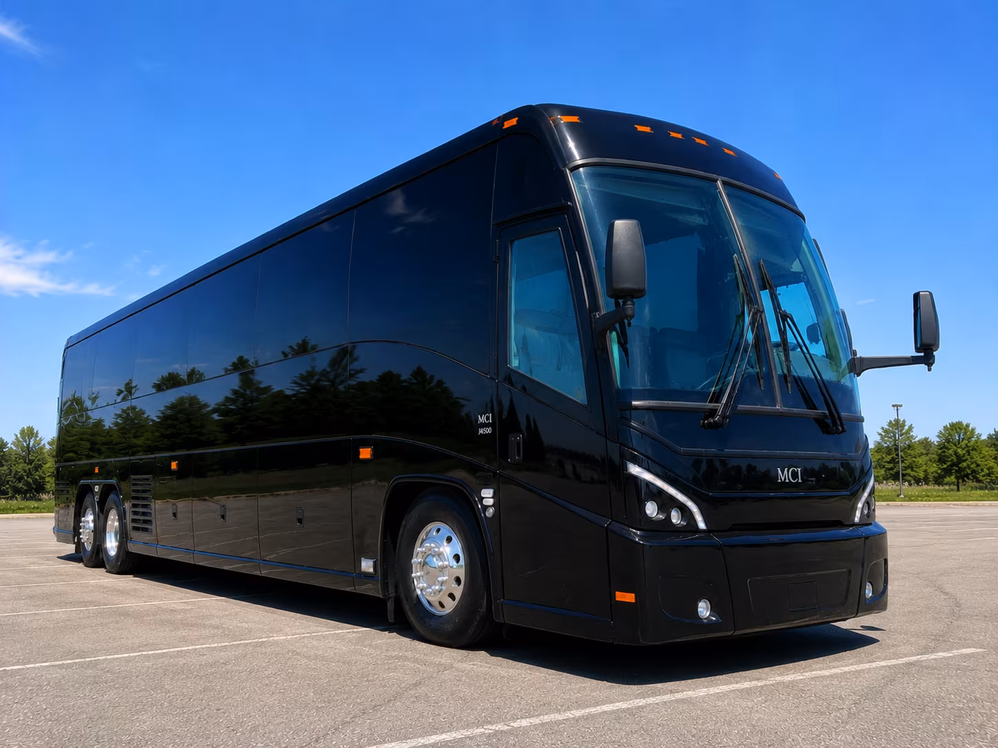 Visalia Corporate Transportation party bus exterior