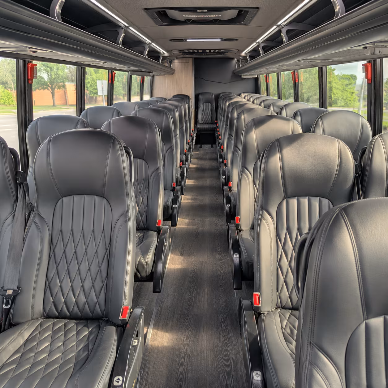Visalia Corporate Transportation party bus exterior