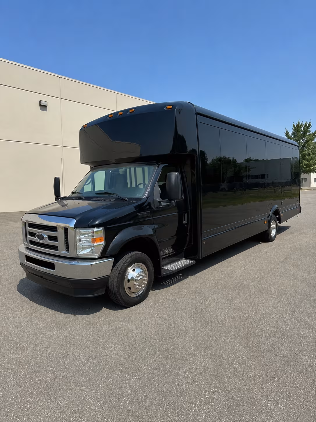 Visalia Private Event Transportation party bus exterior