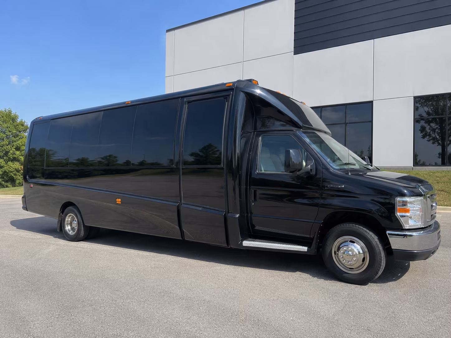 Visalia Sporting Event Transportation party bus exterior