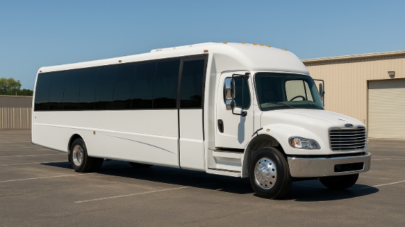 Exterior of Visalia Party Bus Company's 20 Passenger Party Bus in Bakersfield