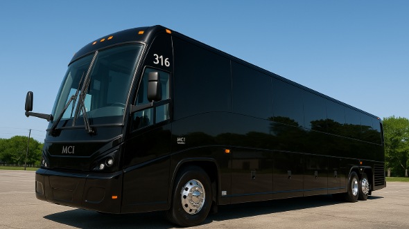 Exterior of Visalia Party Bus Company's 40 Passenger Party Bus in Fresno